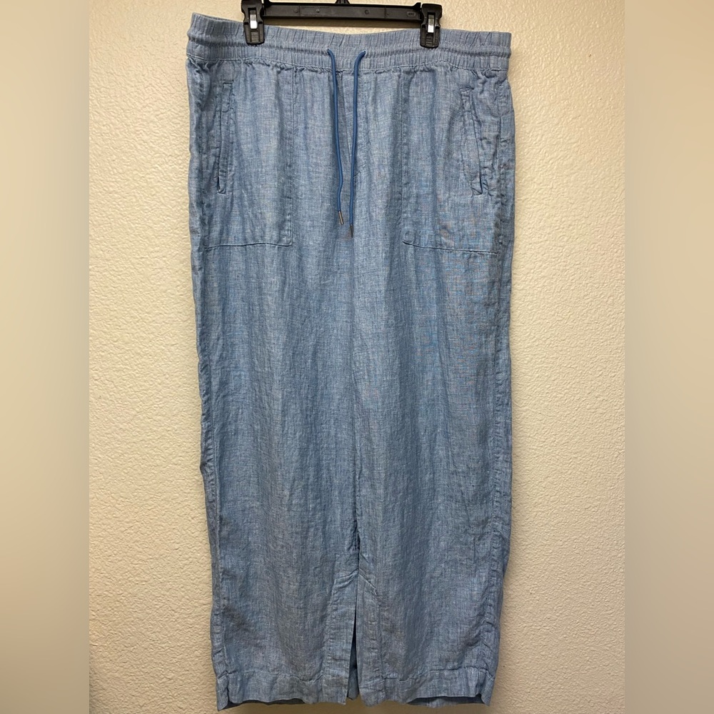 Athleta 100% Split-hem Linen Pants